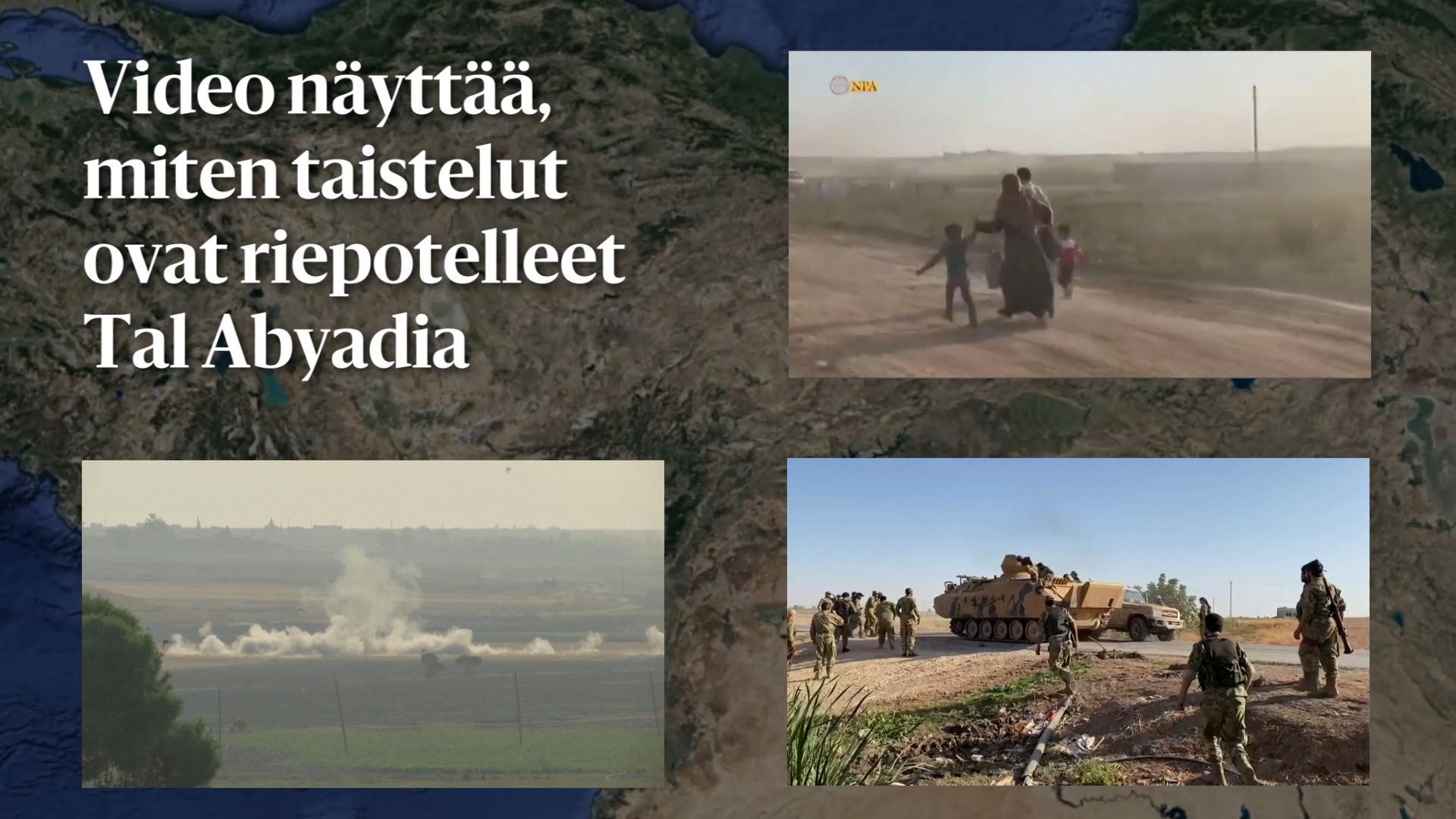 Video näyttää, miten taistelut ovat riepotelleet Tal Abyadia