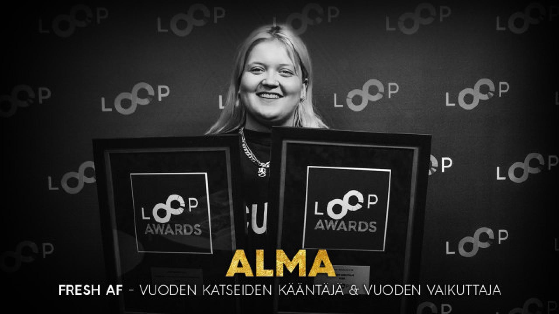 ALMA dominoi Loop Awardseissa - nappasi kaksi palkintoa